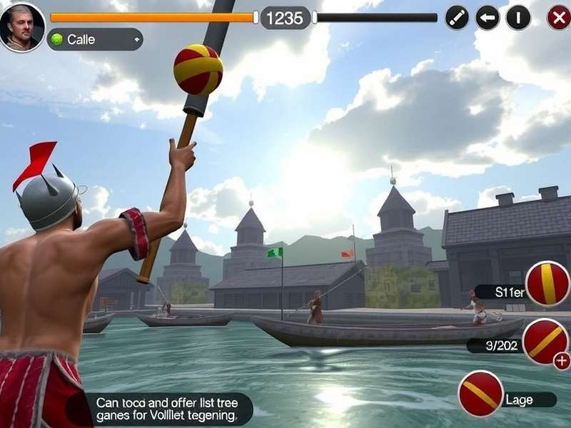 Volley Viking Grandmasters Gameplay Screenshot